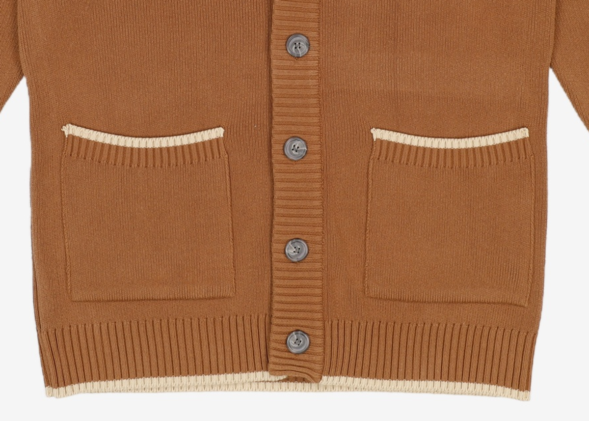 벨리에(BELIER) Heavy Line Cardigan - Brown FREE