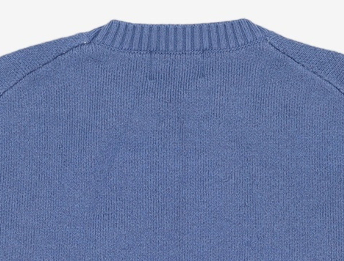 애드오프(ADDOFF) CRAYON SKETCH KNIT SWEATER BLUE L