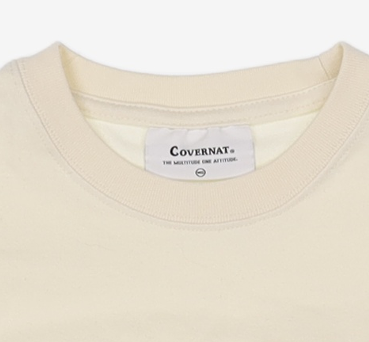 커버낫(COVERNAT) (W) 크롭 애슬레틱 그라운드 티셔츠 아이보리 WS
