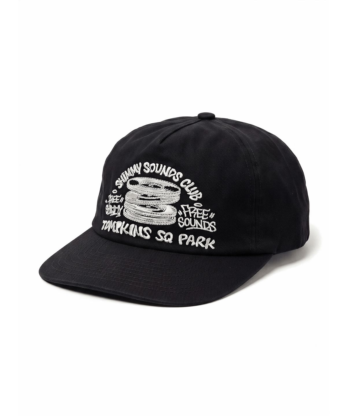 쉬미사운즈클럽(SHIMMY SOUNDS CLUB) SQUARE PARK 5P CAP [BLACK]