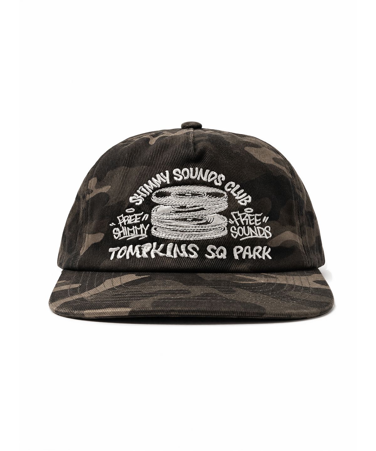 쉬미사운즈클럽(SHIMMY SOUNDS CLUB) SQUARE PARK 5P CAP [CAMO]