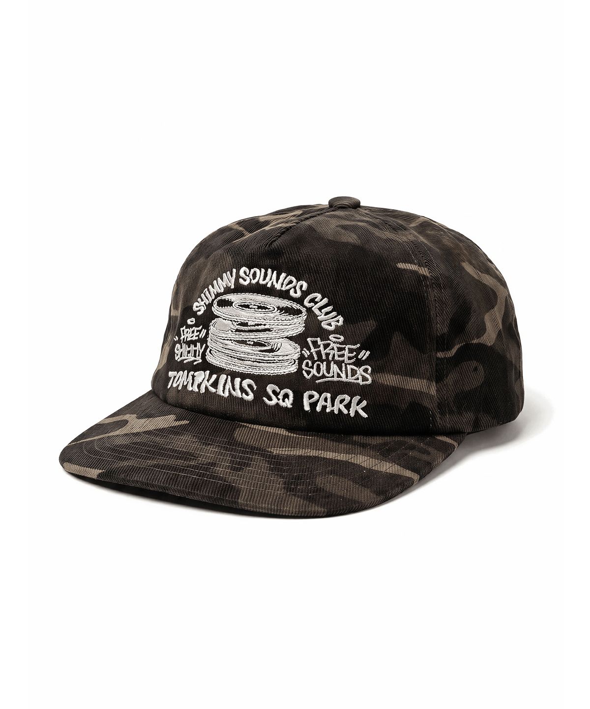 쉬미사운즈클럽(SHIMMY SOUNDS CLUB) SQUARE PARK 5P CAP [CAMO]