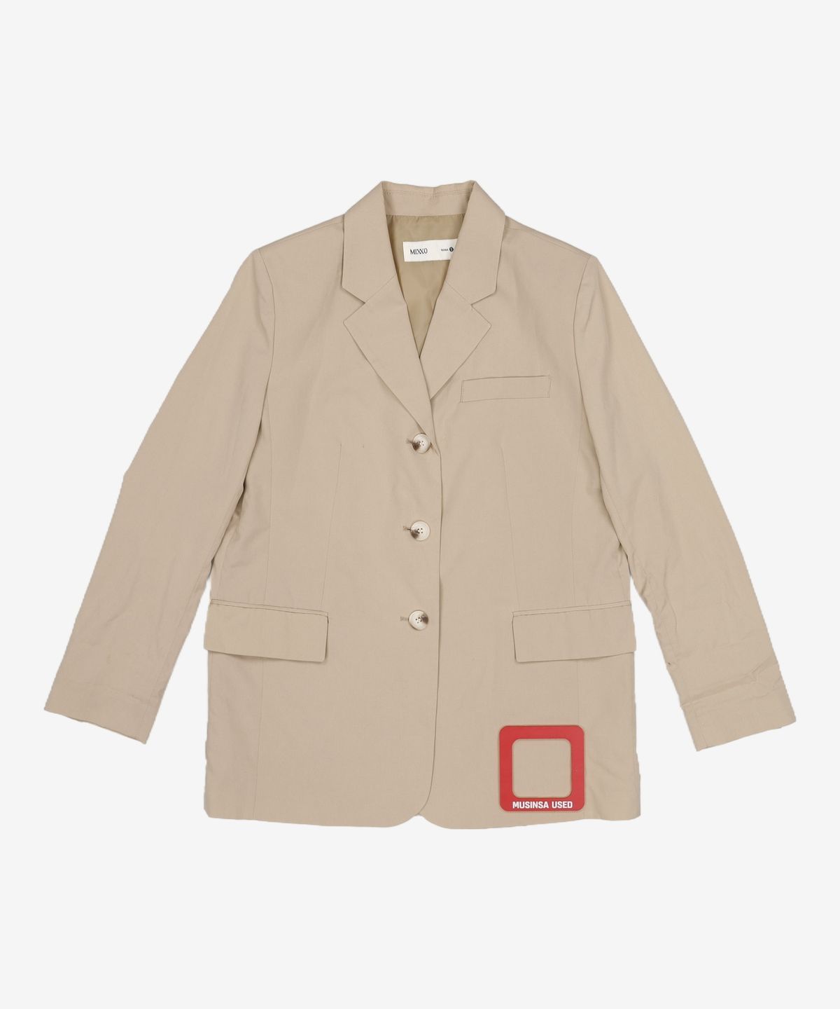 미쏘(MIXXO) 쓰리버튼 오버핏 자켓 MIWJK9813R S