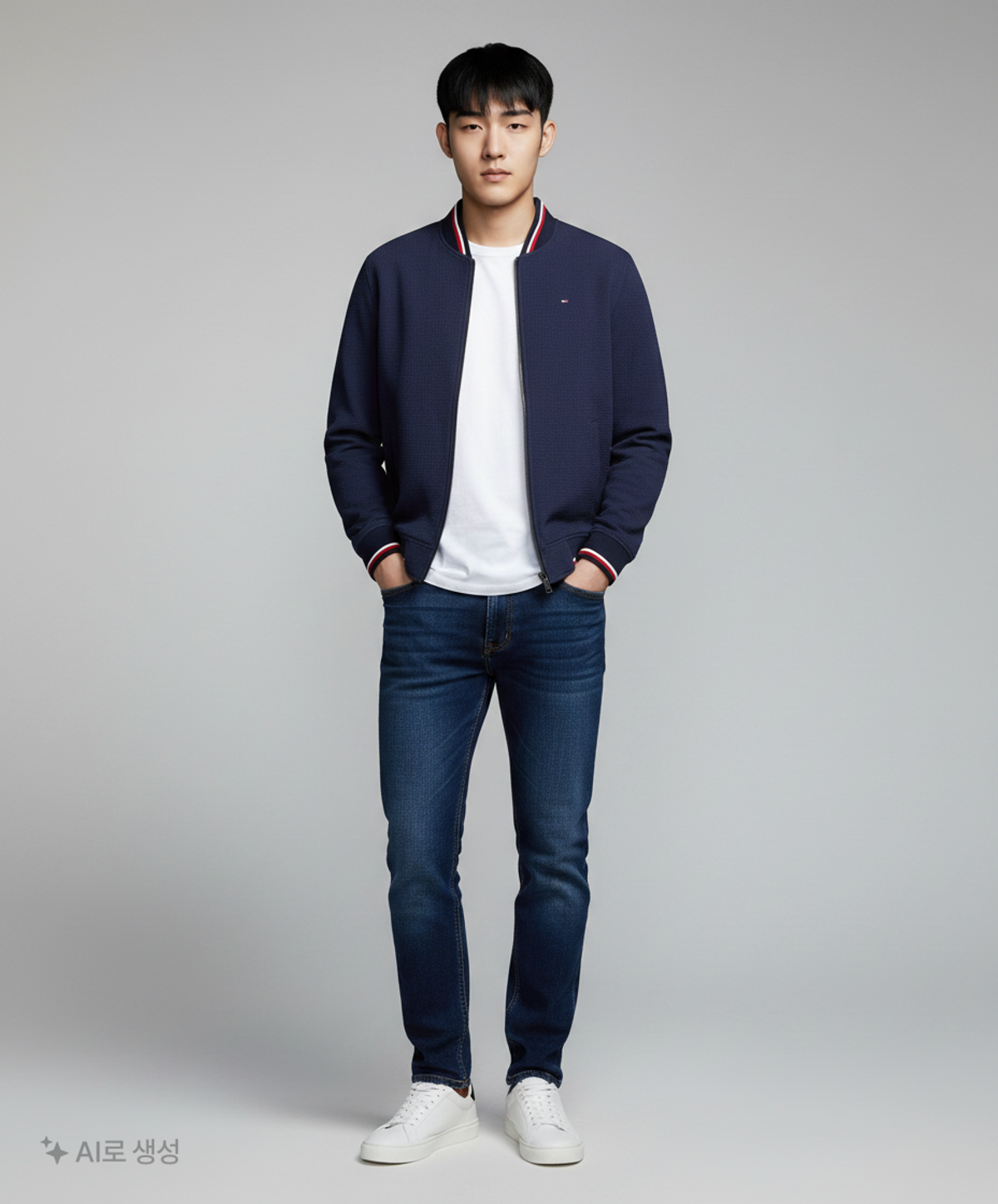 타미힐피거(TOMMY HILFIGER) 항공 점퍼/블루종/MA-1 M