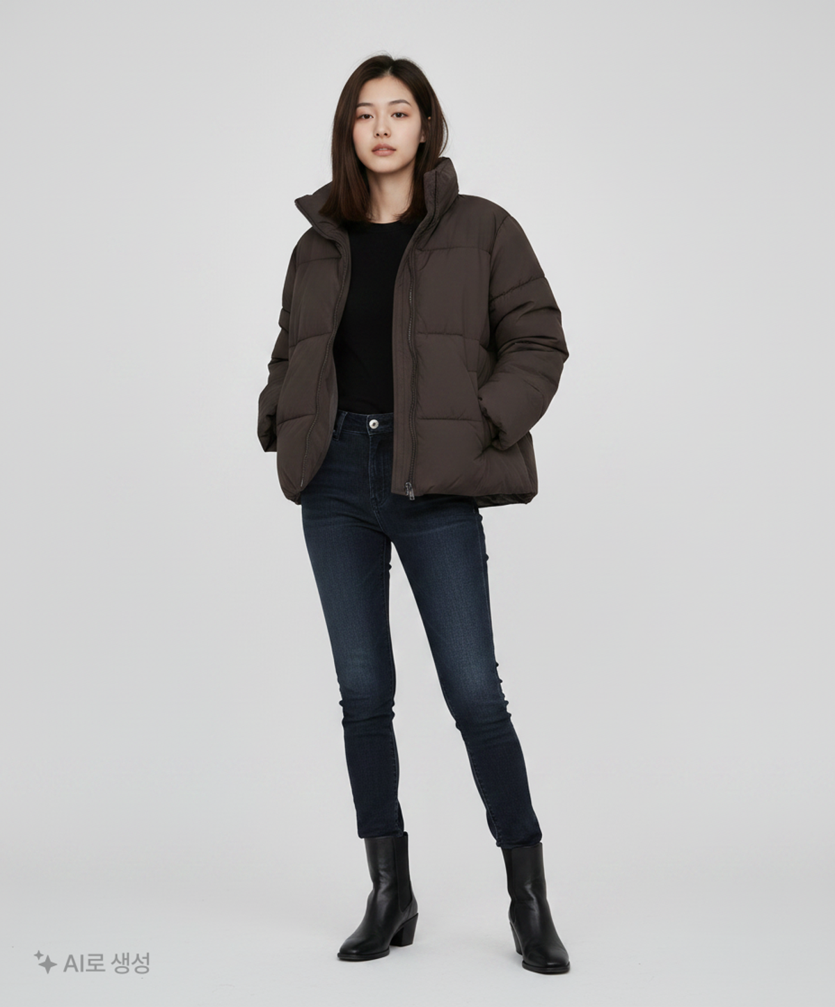 스파오(SPAO) 숏 패딩/숏 헤비 아우터 M
