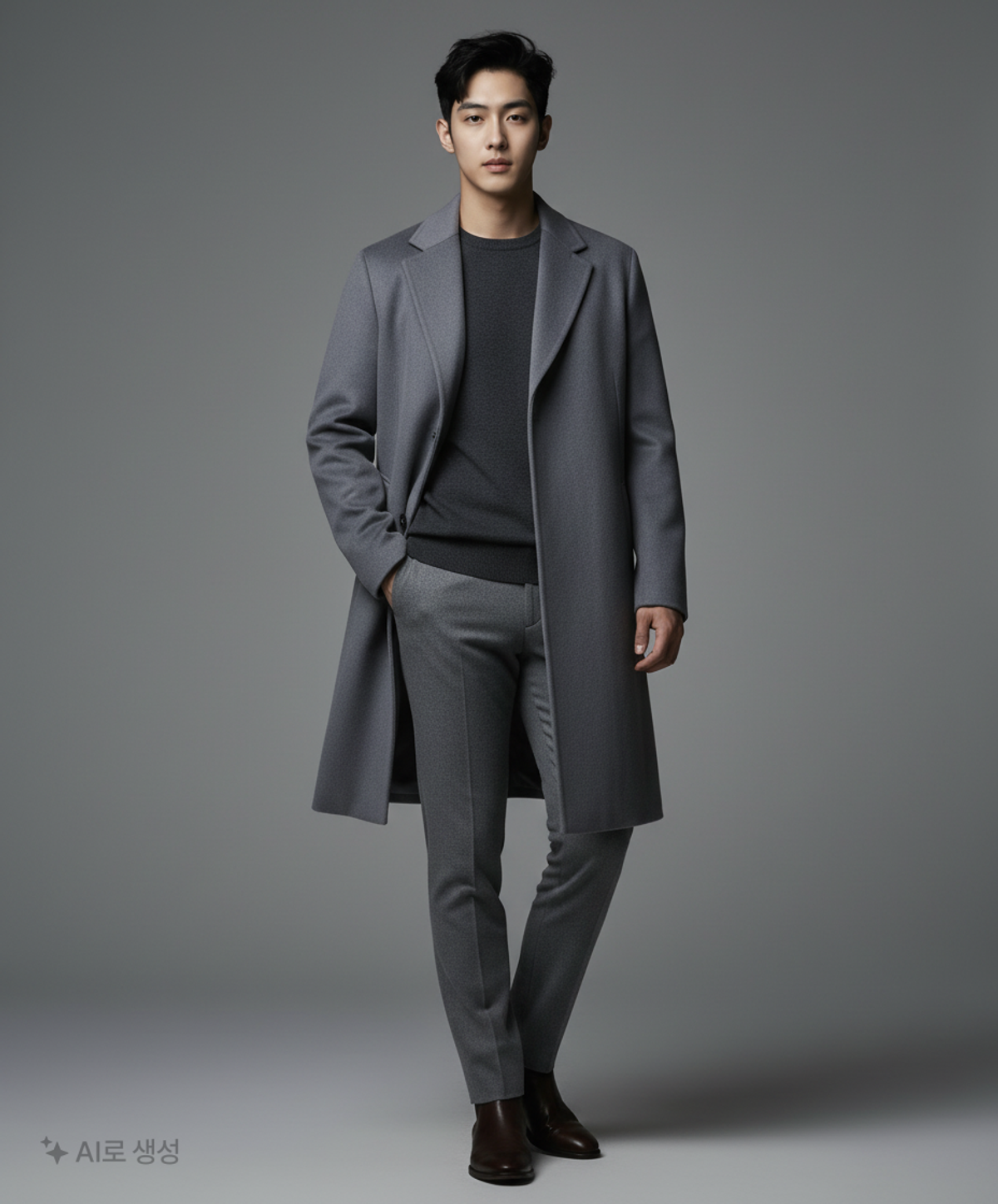 무신사 스탠다드(MUSINSA STANDARD) 겨울 기타 코트 L