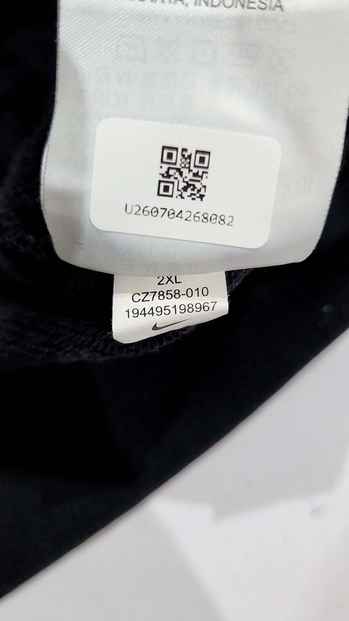 나이키(NIKE) 스포츠웨어 클럽 풀오버 후디 M - 블랙:블랙:화이트 / CZ7858-010 XXL