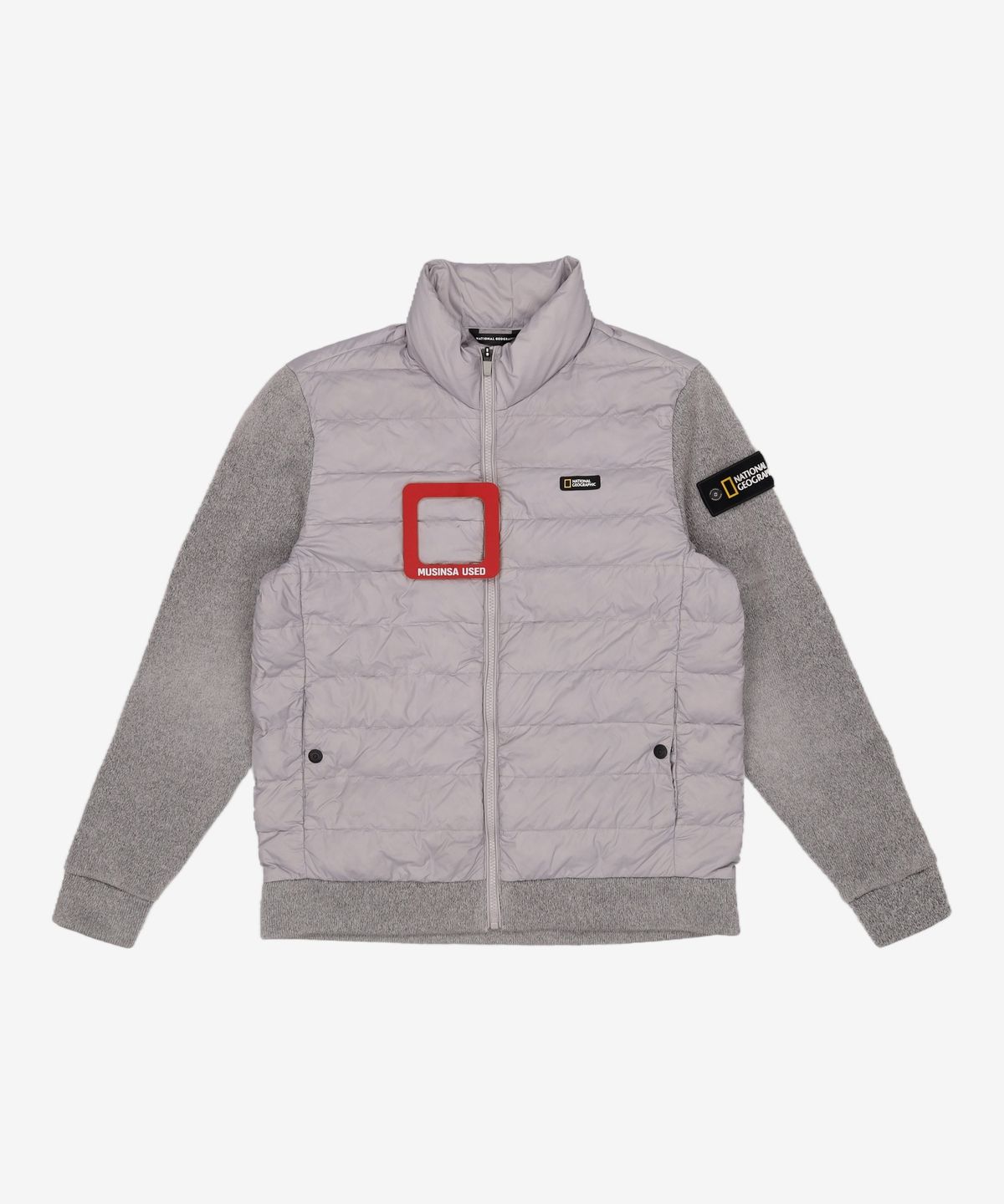 내셔널지오그래픽(NATIONALGEOGRAPHIC) N227UFT420 브레디 니트 경량 다운 자켓 GREY 95