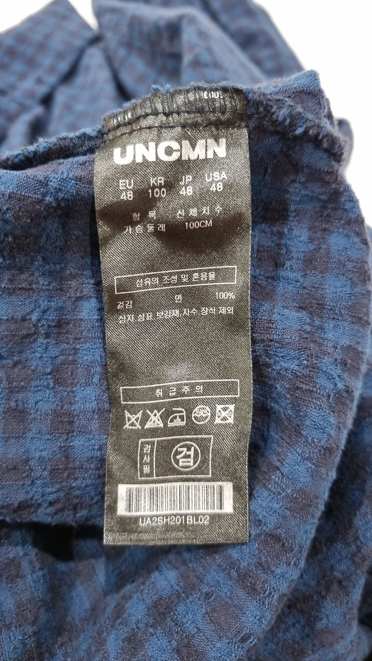 언커먼(UNCMN) 캐주얼 셔츠 100