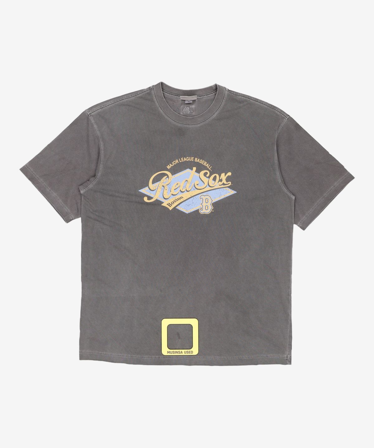 엠엘비(MLB) 바시티 빈티지 워싱 그래픽 메가 오버핏 반팔 티셔츠 BOS (D.Charcoal Grey) M