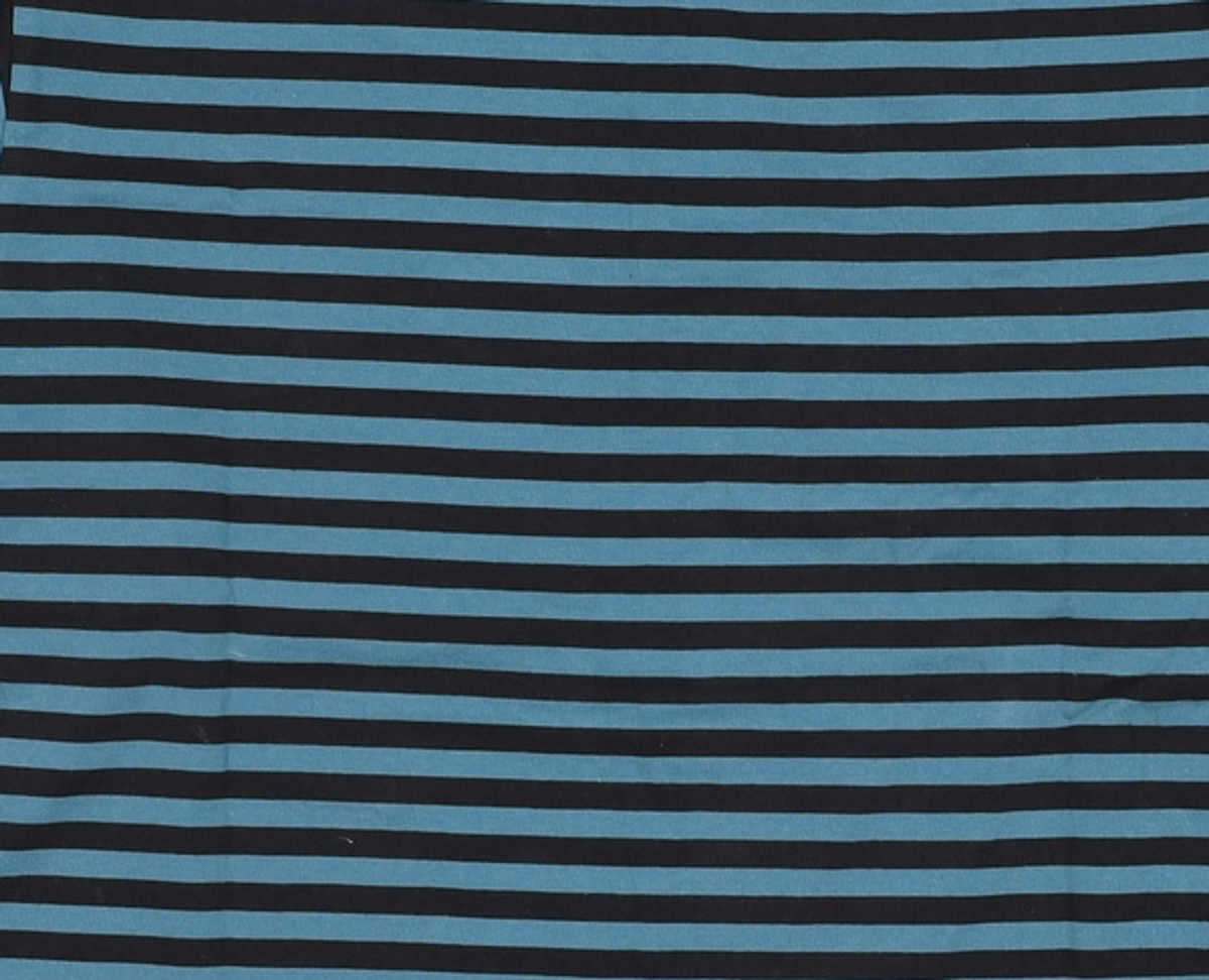 예일(YALE) EMBROIDERY UNIVERSITY DAN STRIPE LS BLACK / BLUE 2