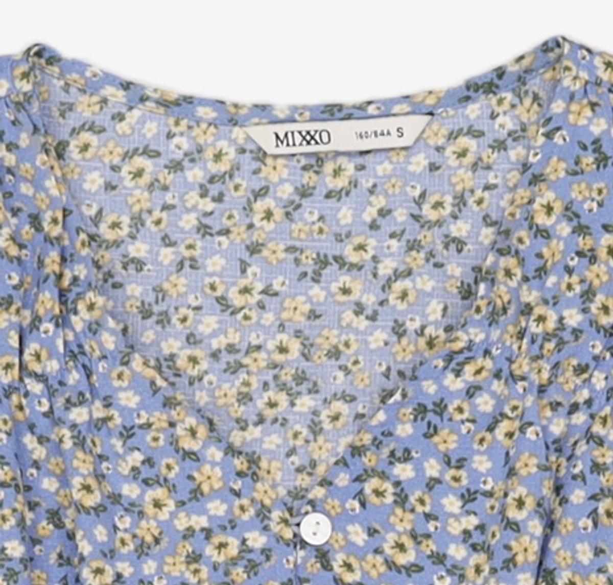 미쏘(MIXXO) 플라워 셔링 블라우스 MIWBWB77RG S
