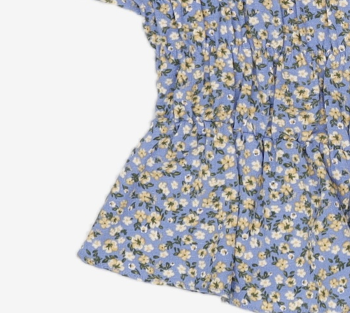 미쏘(MIXXO) 플라워 셔링 블라우스 MIWBWB77RG S