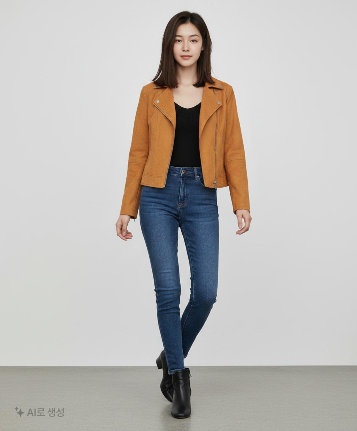 무신사 스탠다드(MUSINSA STANDARD) 레더/라이더스 재킷 L