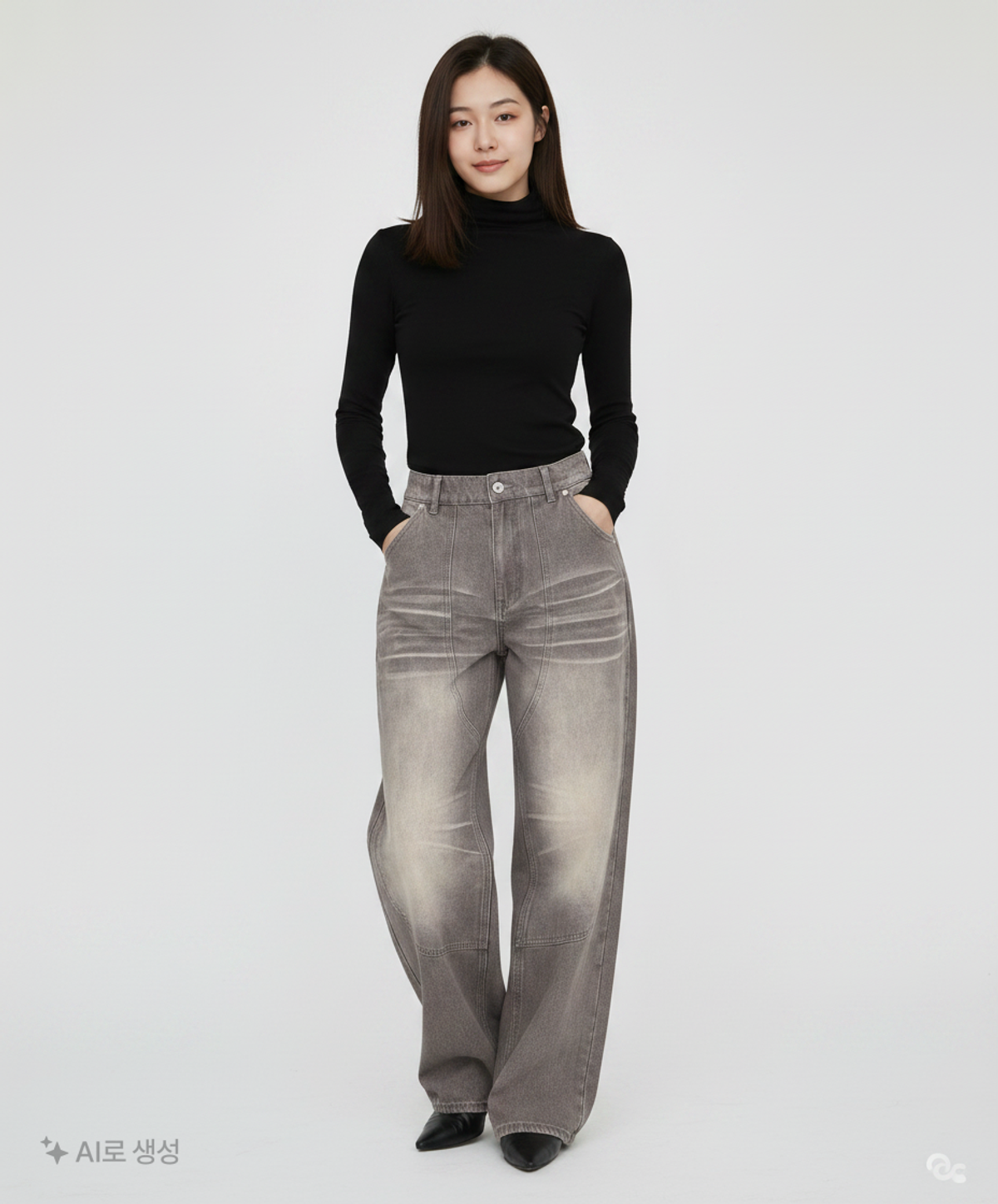 엑스톤즈(XTONZ) 청/데님 팬츠 S