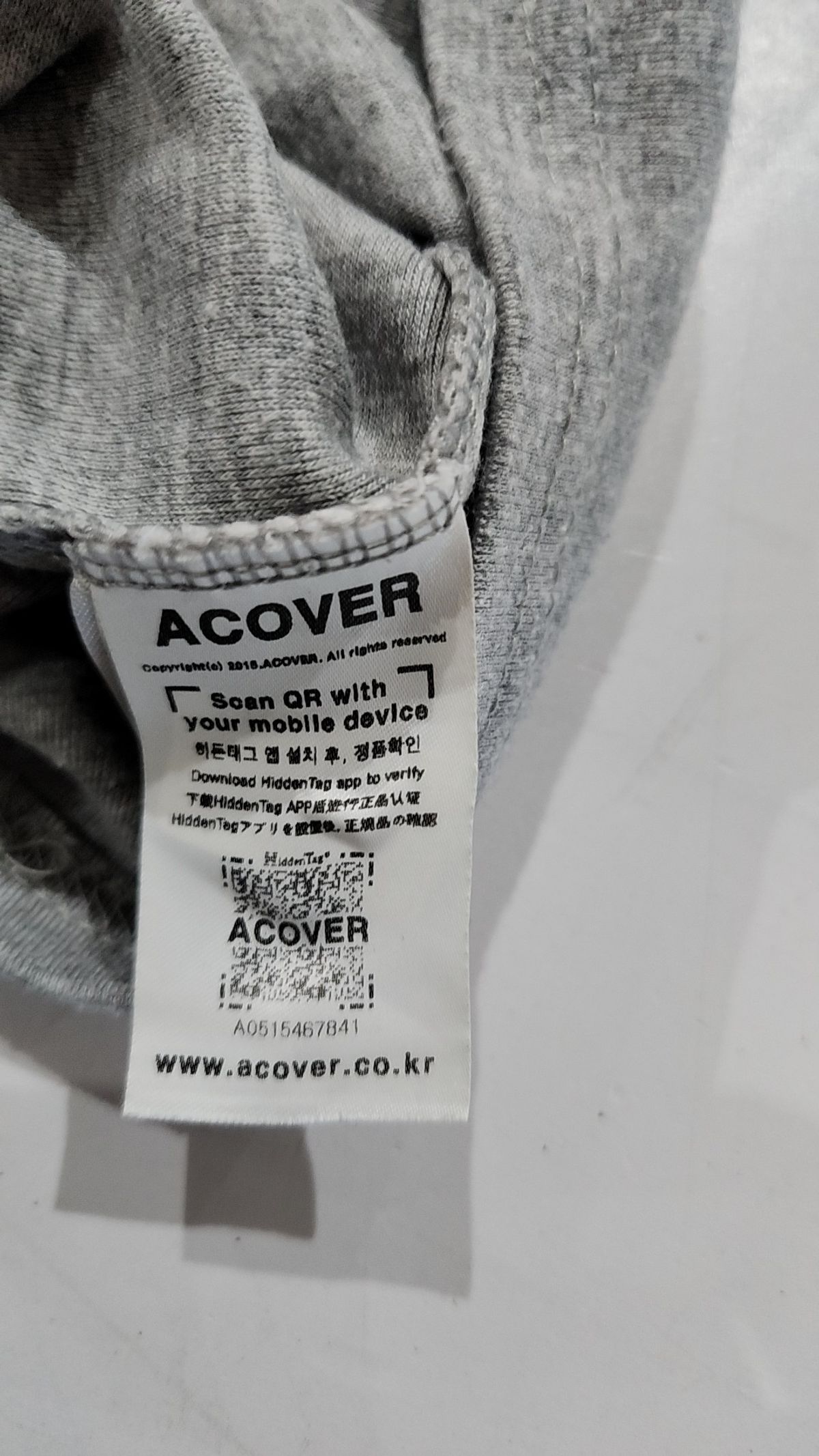 어커버(ACOVER) 긴소매 티셔츠 FREE