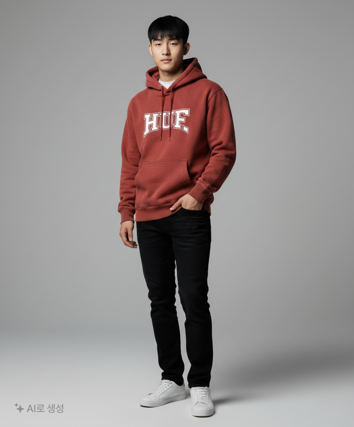 허프(HUF) 후드 티셔츠 L