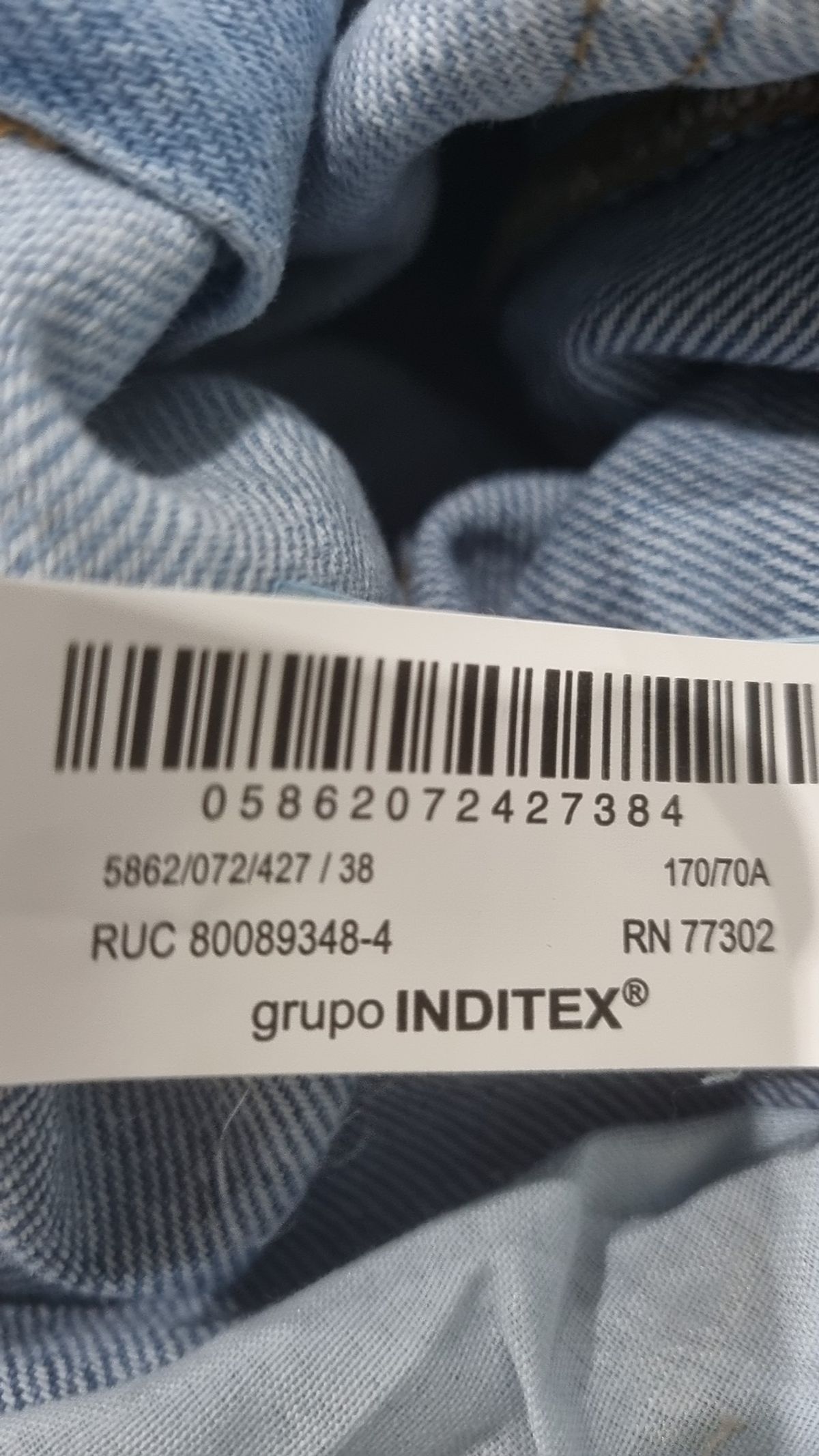 자라(ZARA) 청/데님 팬츠 38
