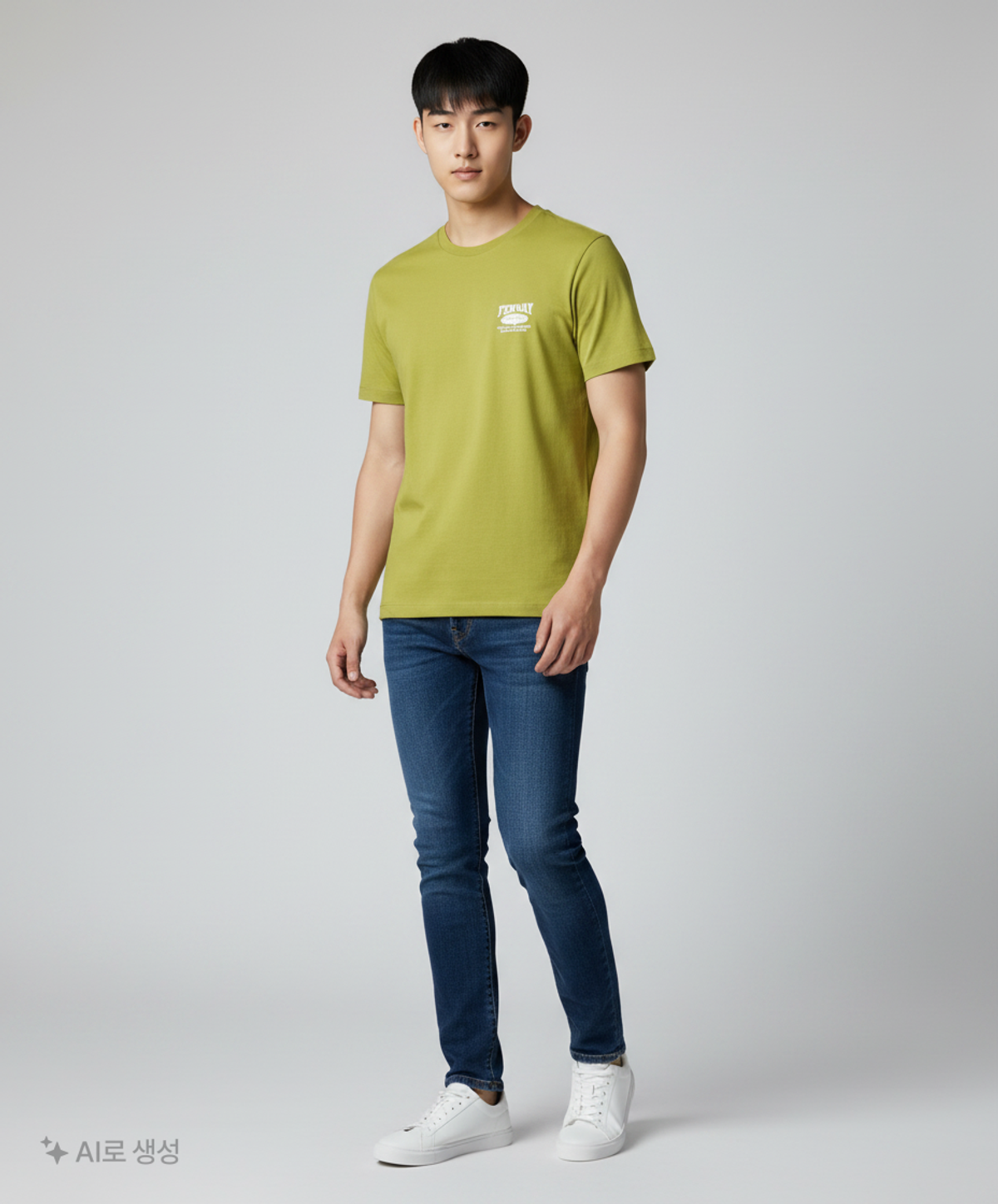 폴햄(POLHAM) 공용) 20수 코튼 그래픽 반팔티_PHE2TR3510AG M