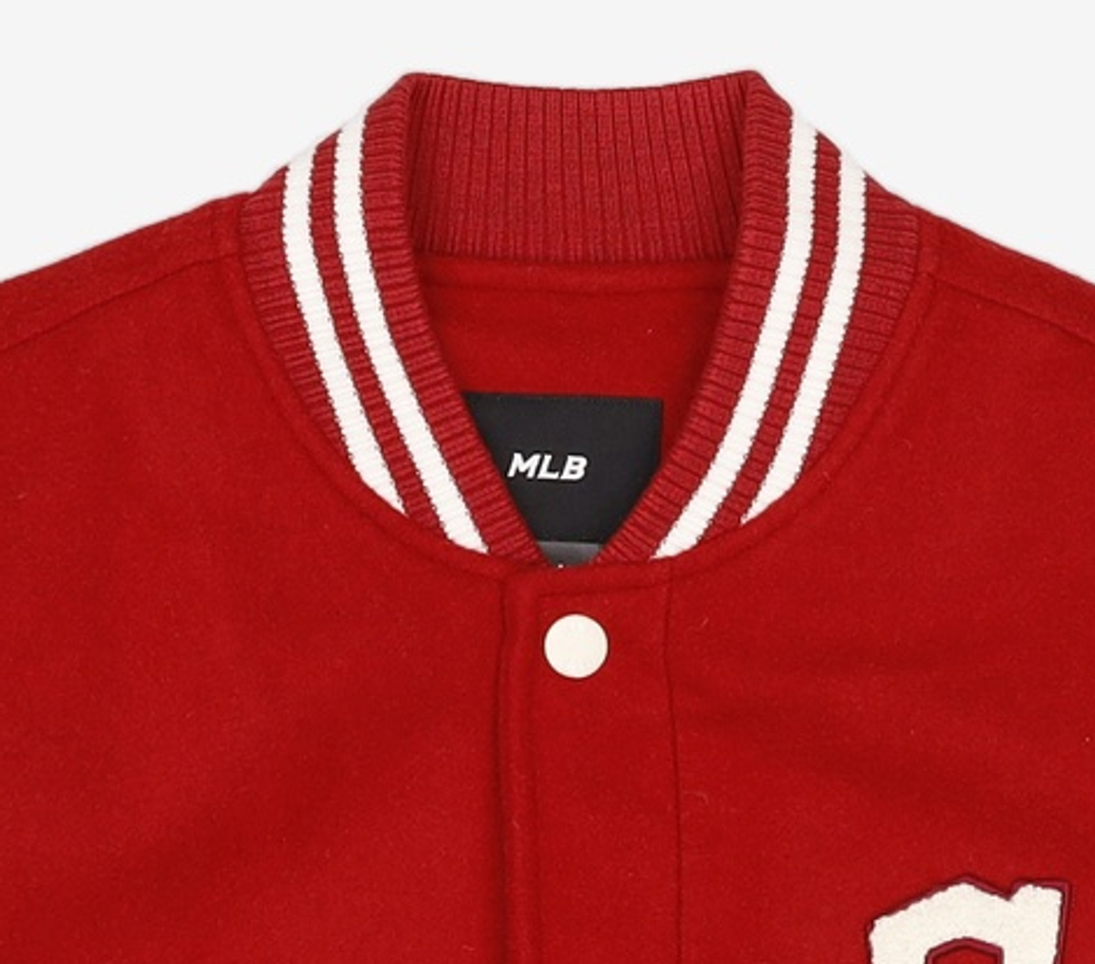 엠엘비(MLB) 울 베이직 소매배색 바시티자켓 CLE (Red) S