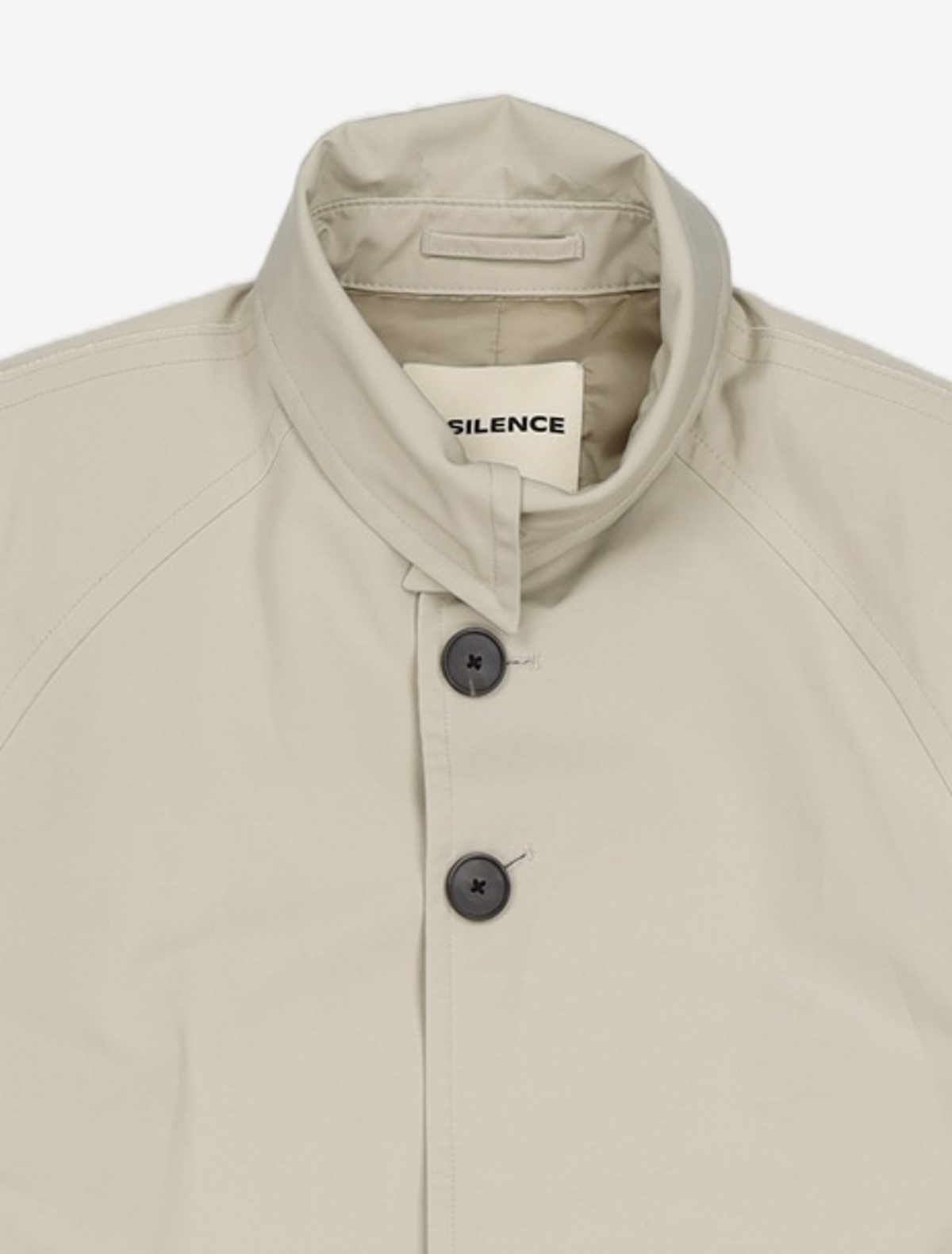 인사일런스(INSILENCE) 피그먼트 워시드 발마칸 코트 GREY BEIGE S