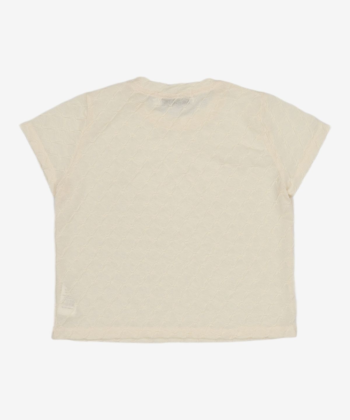 더 로켓(THE ROCKET) R TEXTURE T-SHIRT_CREAM S