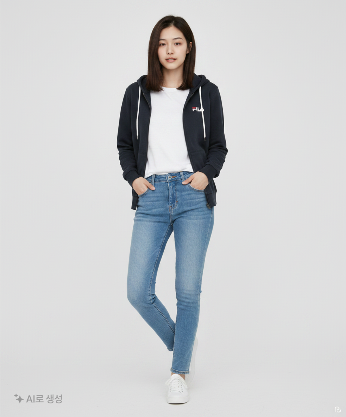 휠라(FILA) 후드 집업 M