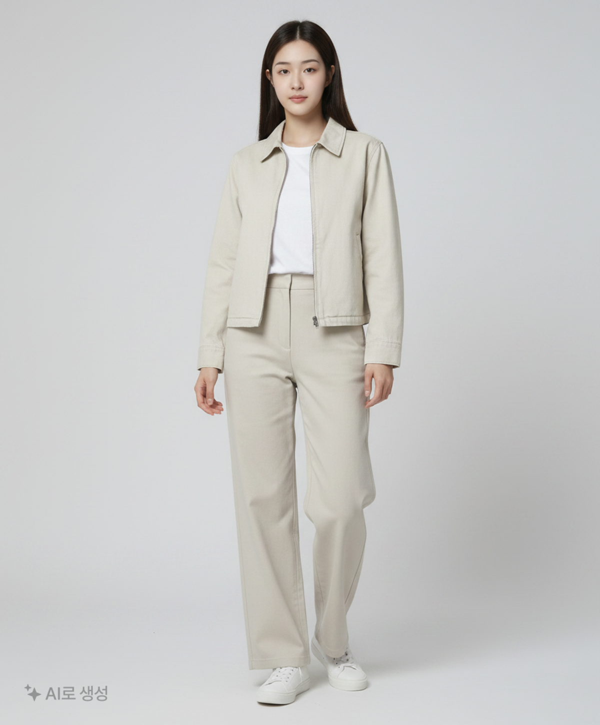 로우클래식(LOW CLASSIC) WASHED COTTON JACKET_BEIGE_LC243JP03BE M
