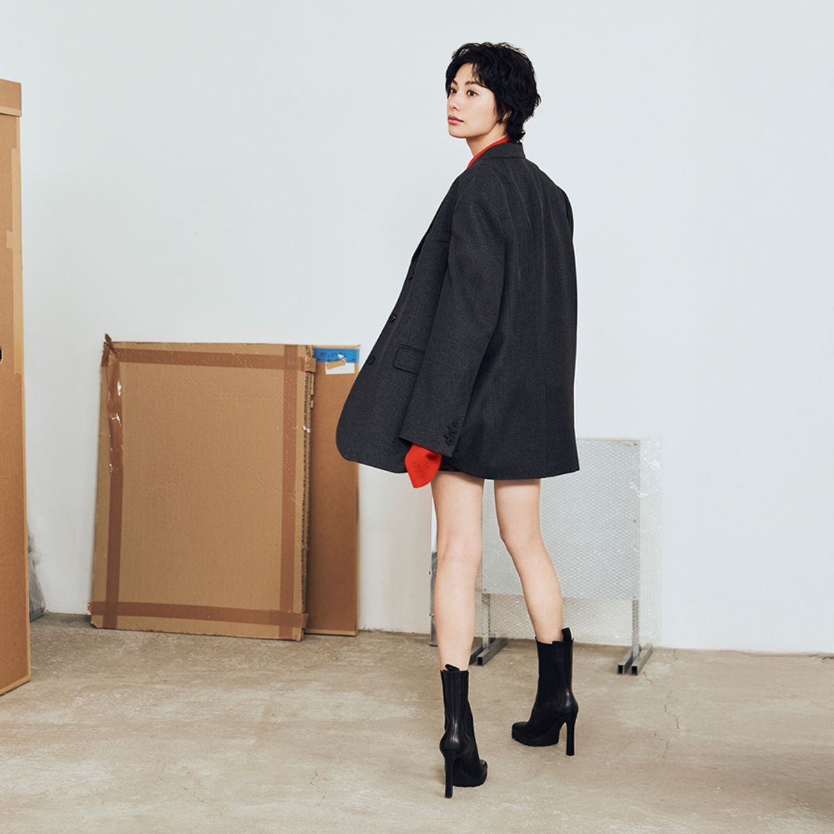 이비엠(EBM) 클래식 싱글 테일러드 자켓 EMQ1WJK010