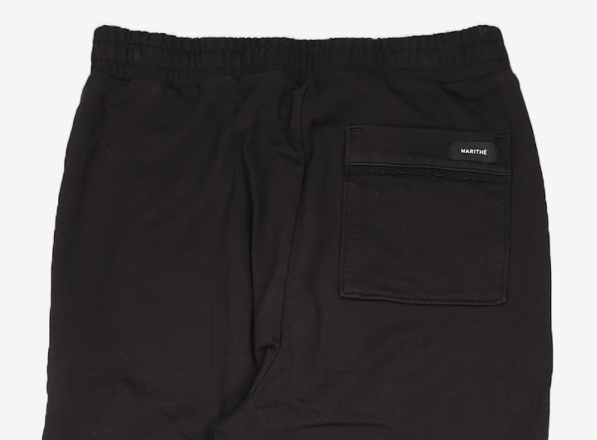 마리떼 프랑소와 저버(MARITHÉ + FRANҪOIS GIRBAUD) W LACE POINT BOOTS CUT SWEAT PANTS black S