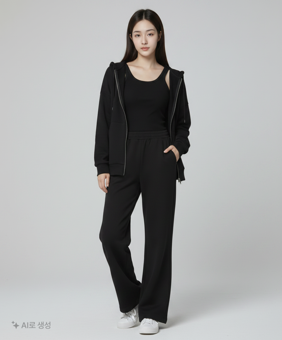 마리떼 프랑소와 저버(MARITHÉ + FRANҪOIS GIRBAUD) W LACE POINT BOOTS CUT SWEAT PANTS black S