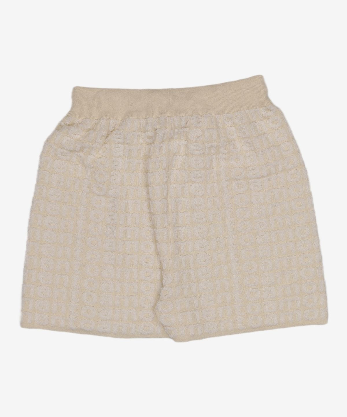 아모멘토(AMOMENTO) BOUCLE LOGO SHORTS_CREAM 0