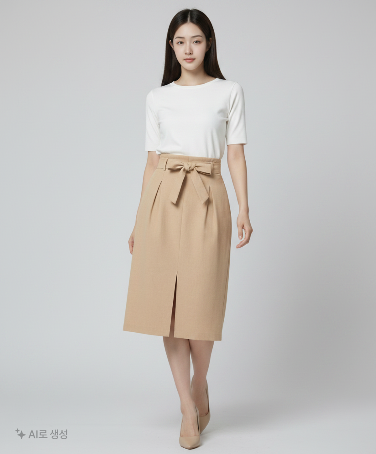 미쏘(MIXXO) 벨티드 슬릿 스커트MIWWHB416B 28