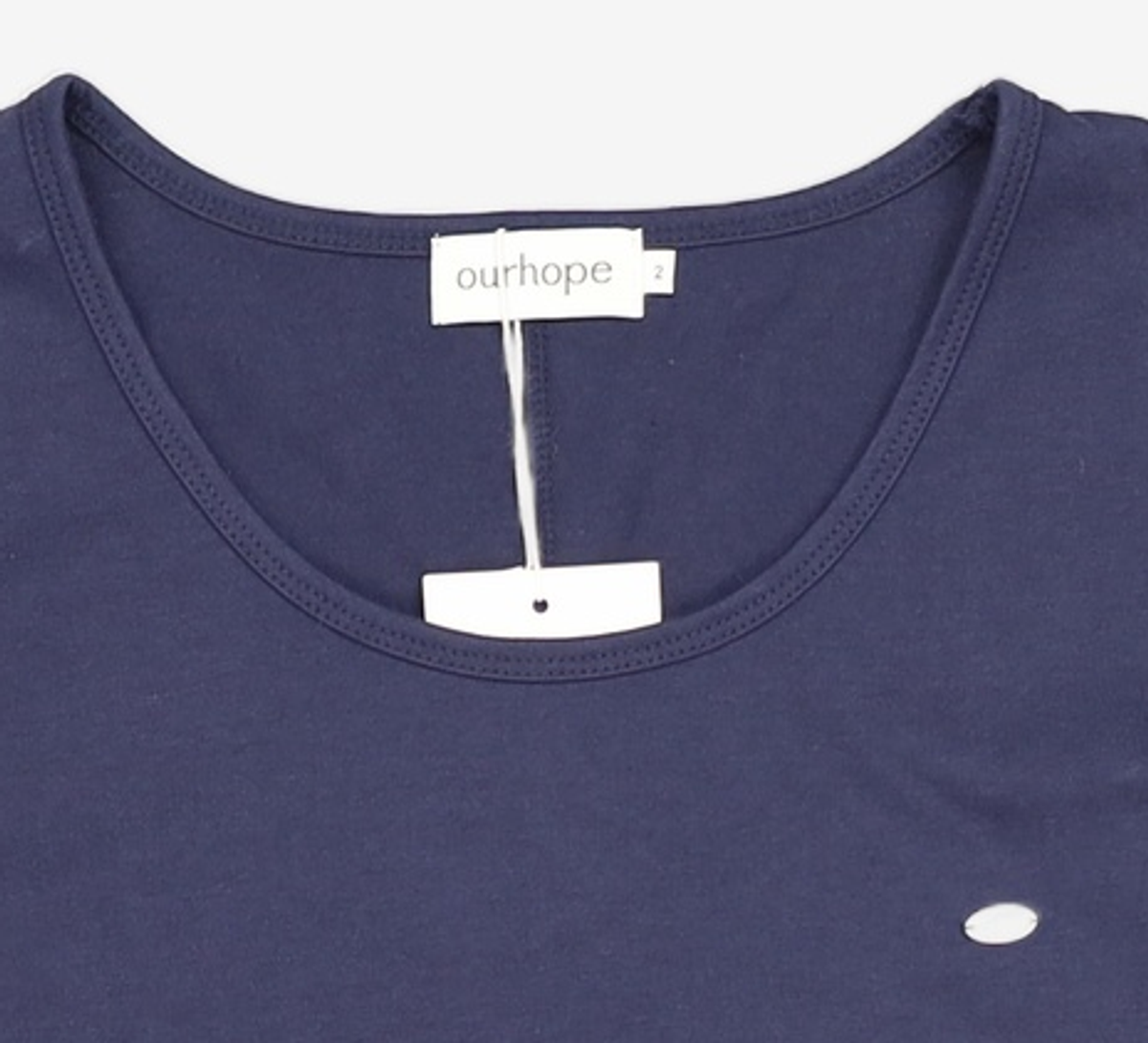 아워호프(OURHOPE) Logo Silky U-neck Sleeve T-shirt - 5color M