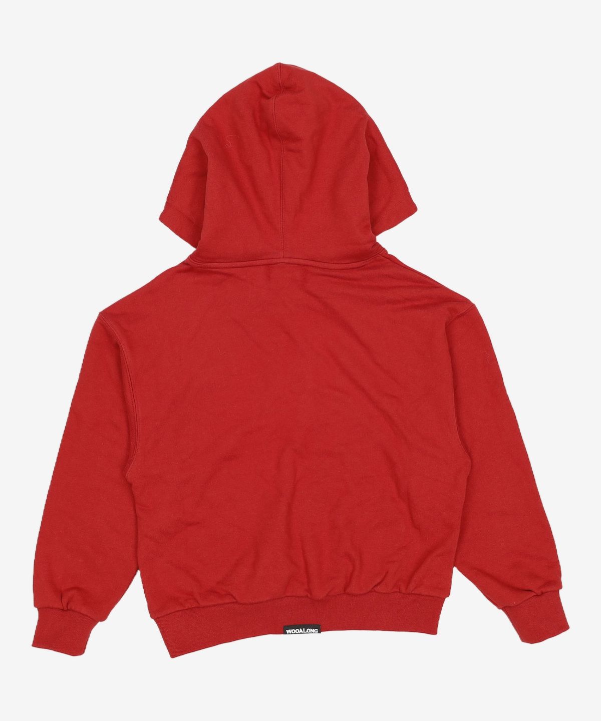 우알롱(WOOALONG) Signature slim Hood  - BRICK RED S