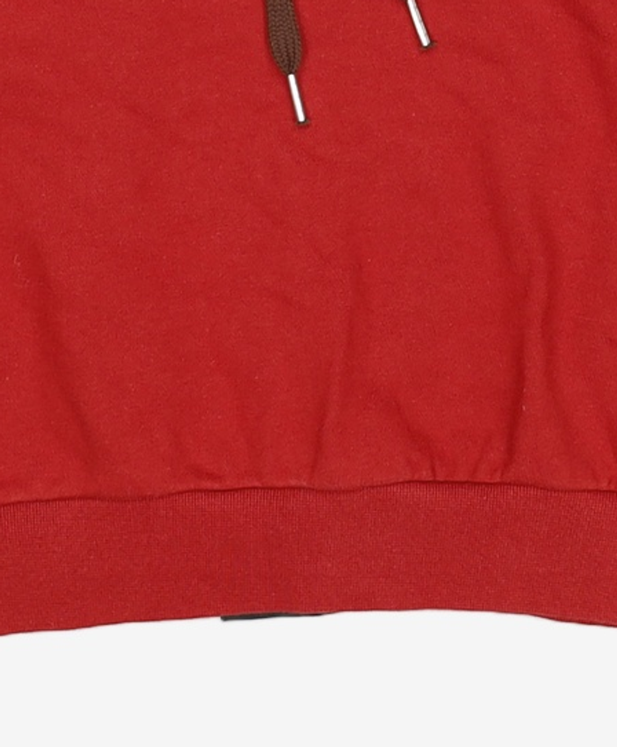 우알롱(WOOALONG) Signature slim Hood  - BRICK RED S