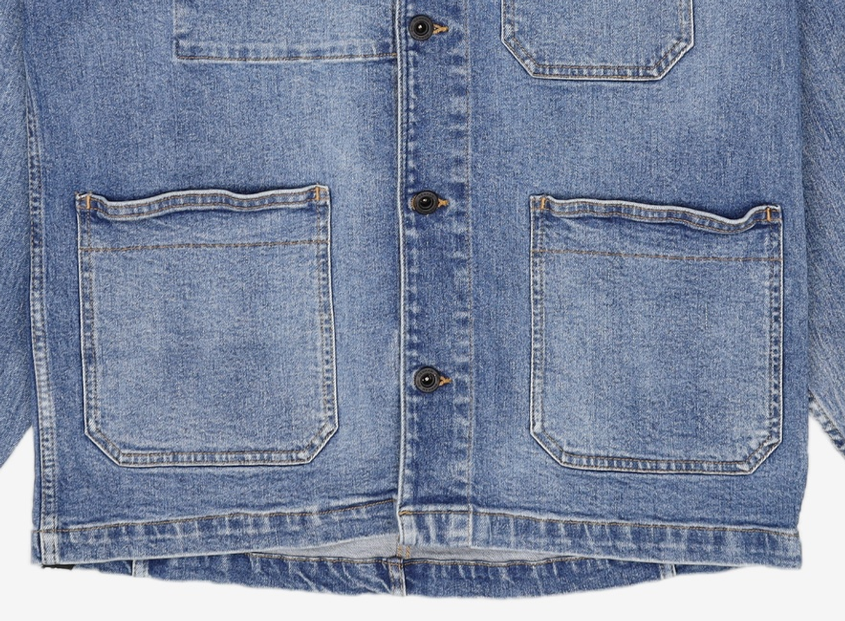 헤지스(HAZZYS) [HAZZYS X DENHAM] 중청 워싱 Italy fabric 초어 자켓 HZSH2D272N3 M