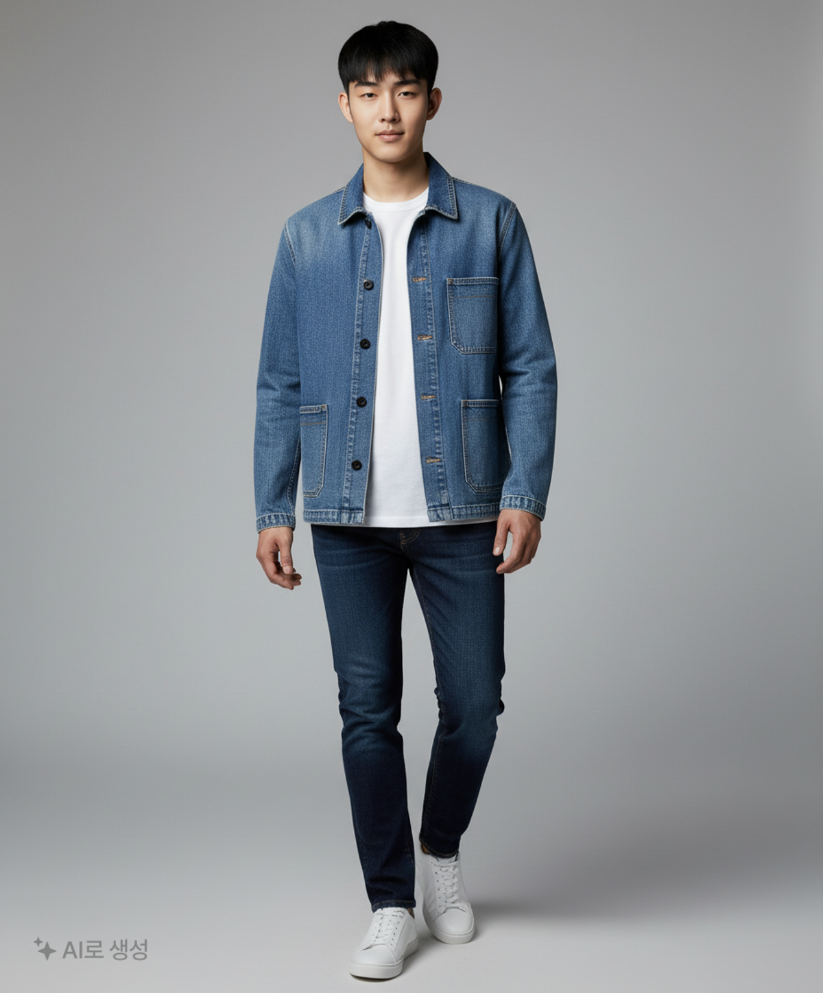 헤지스(HAZZYS) [HAZZYS X DENHAM] 중청 워싱 Italy fabric 초어 자켓 HZSH2D272N3 M