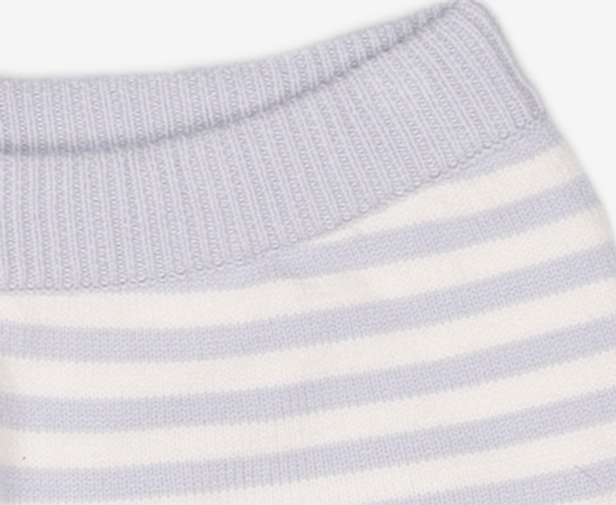 기준(KIJUN) Stripe Knit Cardigan Sky Blue S