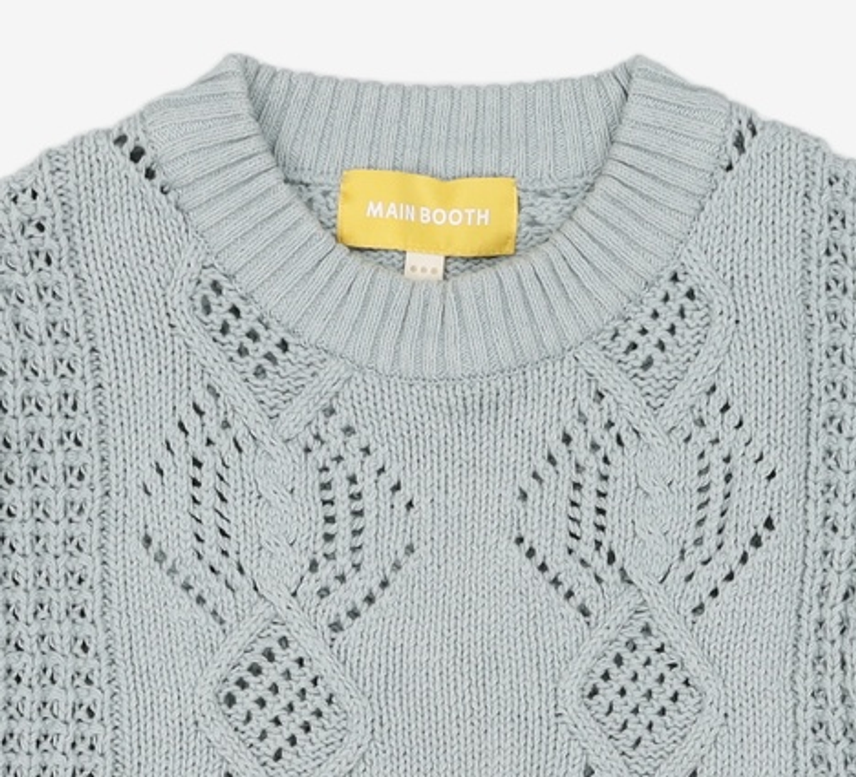 메인부스(MAINBOOTH) Neutral Punching Sweater(CLOUD BLUE) L