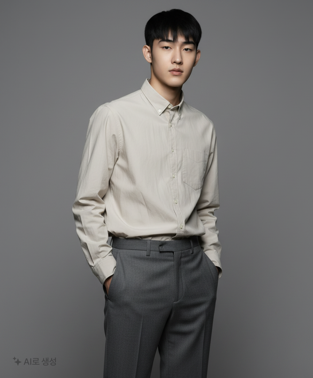 무신사 스탠다드(MUSINSA STANDARD) 오버사이즈 포플린 셔츠 [라이트 웜 그레이] M