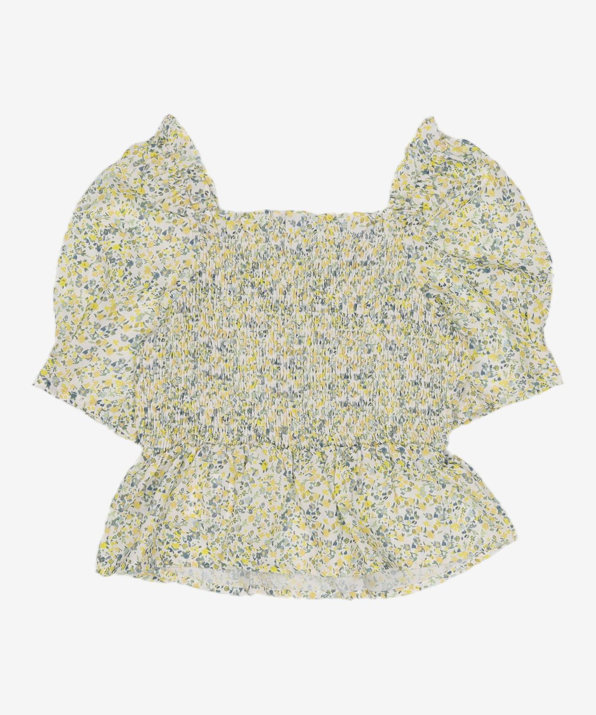 미쏘(MIXXO) 플라워 스퀘어넥 블라우스 MIWBWB517G S