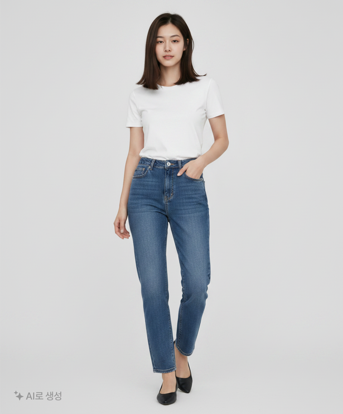 퀸스래빗(Q'SRB) 청/데님 팬츠 L