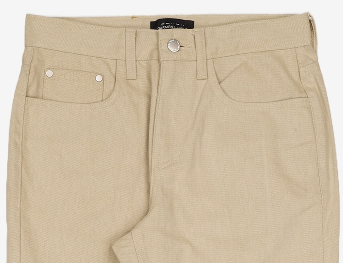가먼트레이블(GARMENT LABLE) Denim Roll-up Pants - Beige 95
