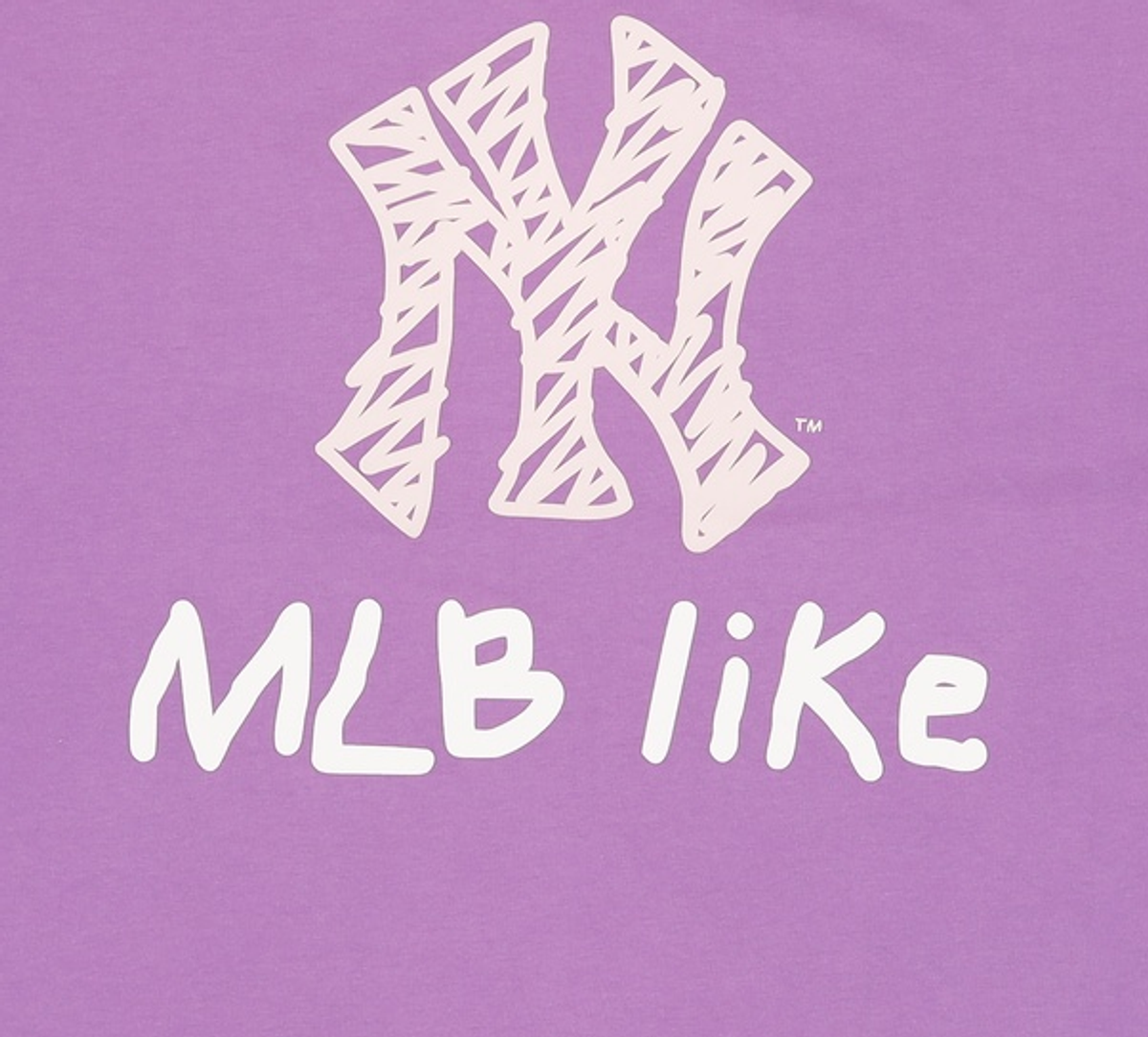 엠엘비(MLB) MLB LIKE 오버핏 티셔츠 NY (PURPLE) XL