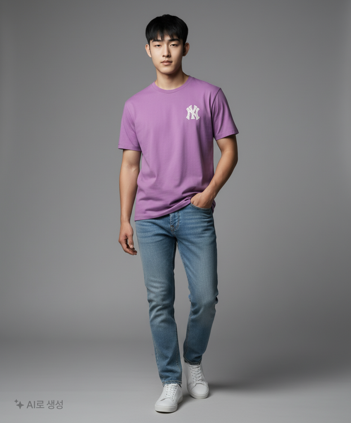 엠엘비(MLB) MLB LIKE 오버핏 티셔츠 NY (PURPLE) XL