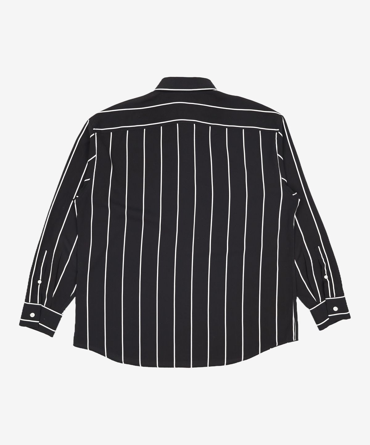니(NII) 남성 오버핏 스트라이프 셔츠_BLACK L