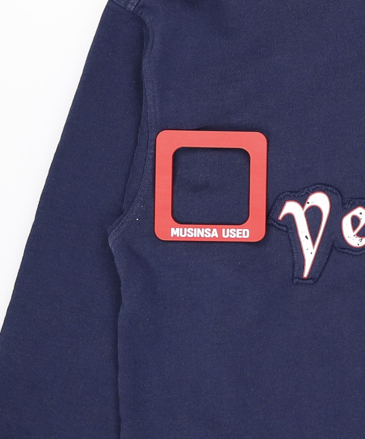 예스아이씨(YESEYESEE) Y.E.S Applique Half-Zip Navy L