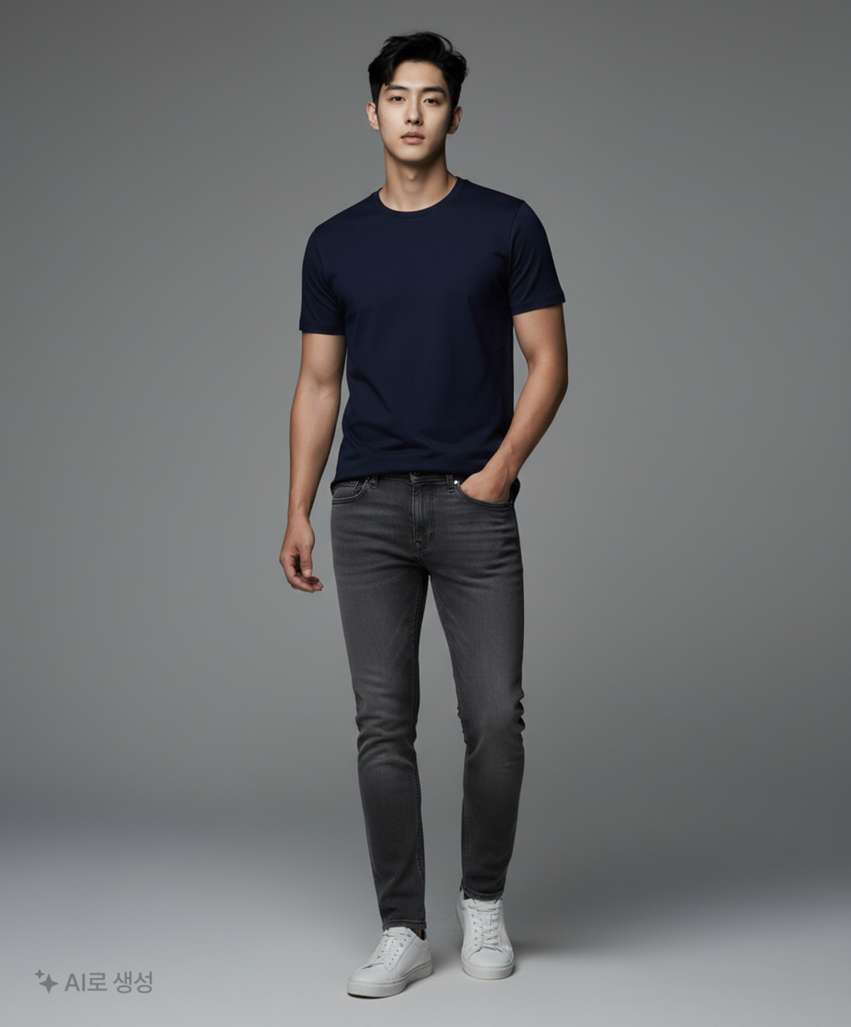 앤드지(AND Z) 베이직 반팔 티셔츠(NV)_BLZ2TR1001NV 95