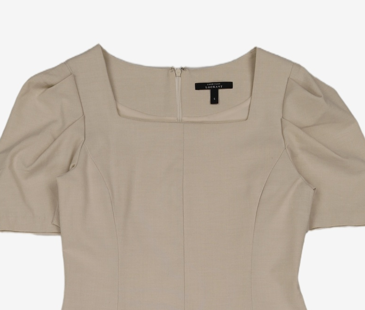 룩캐스트(LOOKAST) LIGHT BEIGE RACHEL DRESS (라이트 베이지 레이첼 드레스) S